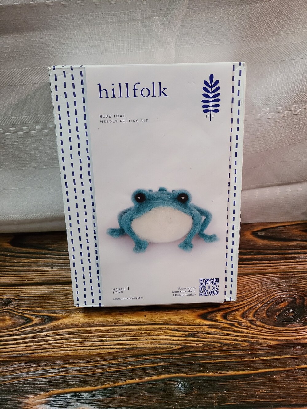 Hillfolk Blue Toad Needle Felting Kit